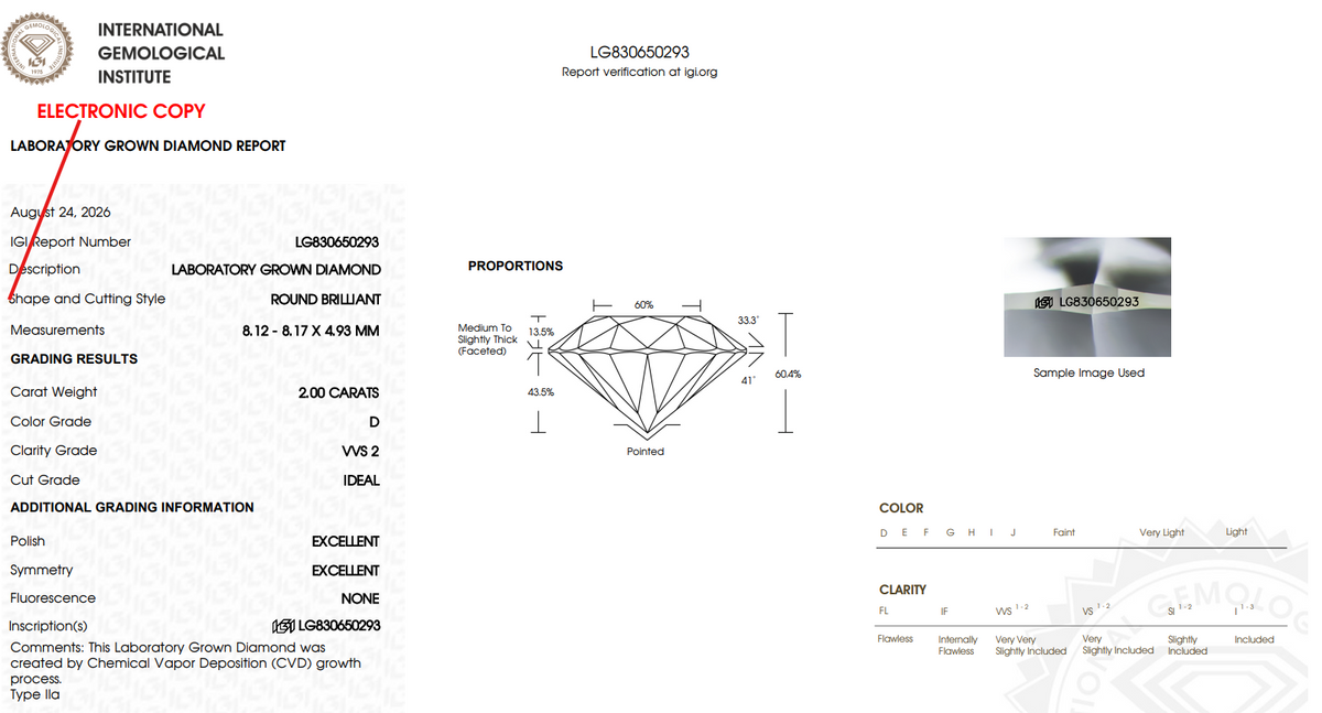 LIQUIDATION SALE: $6350 Value - 5.00 Carat Radiant Cut LG Diamond - IGI Certified