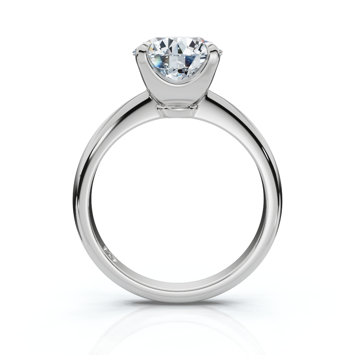 2 Carat, IGI Certified, LG Diamond - 18K or Platinum, Knife Edge Setting