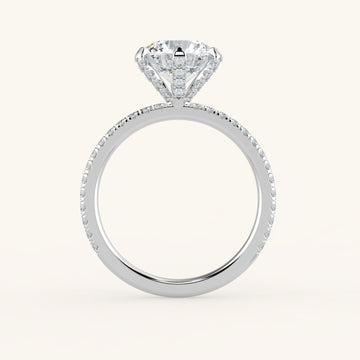 18K/Platinum Round Cut Accented