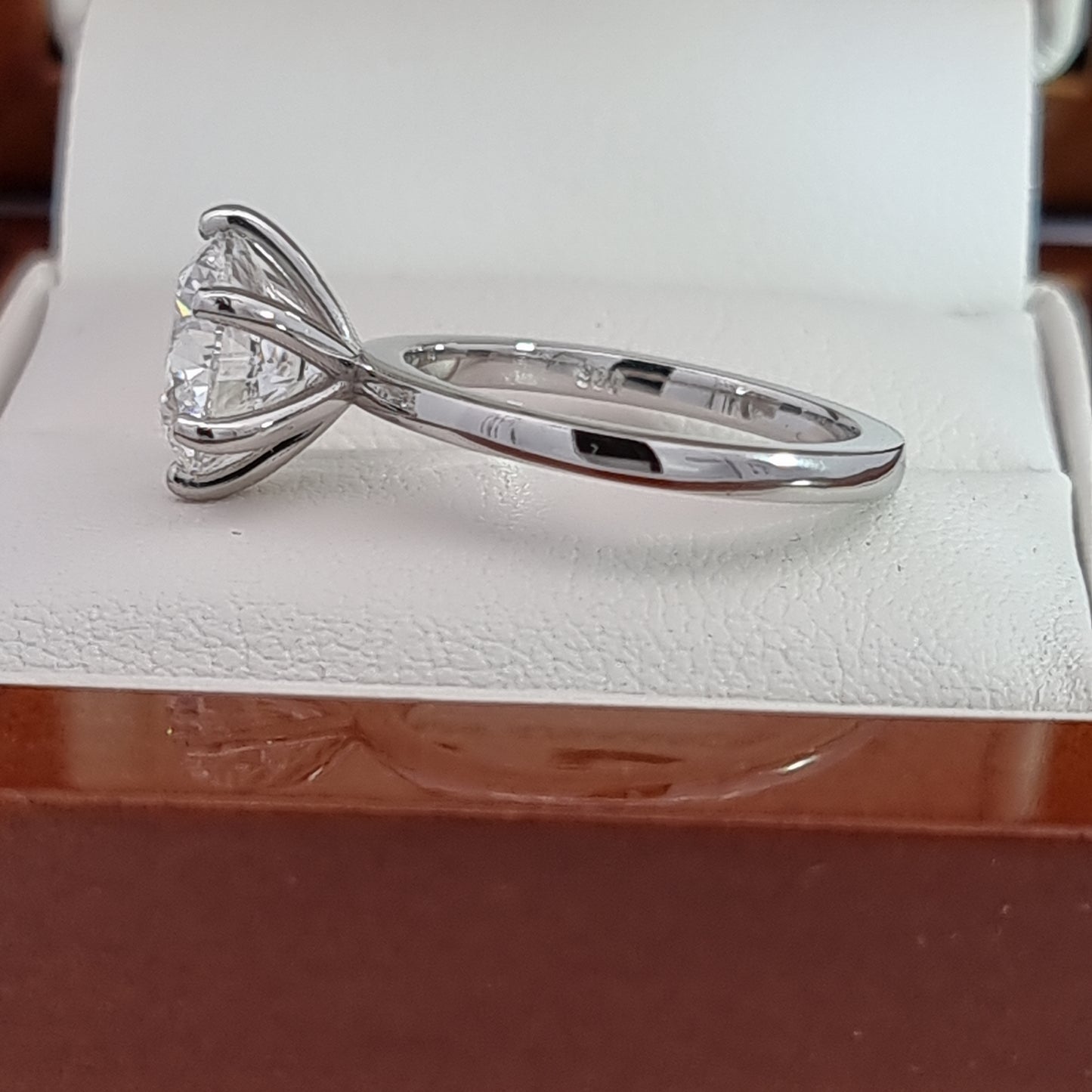 Save OVER 50%. BIG 3.03 Ct, D Colour, VVS2, LG Diamond in Solid Platinum Setting! “M”