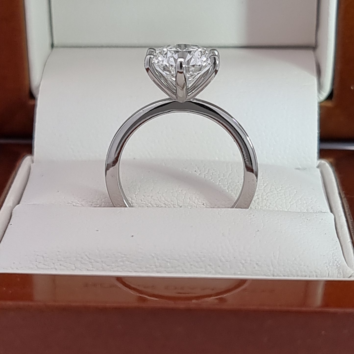 Save OVER 50%. BIG 3.03 Ct, D Colour, VVS2, LG Diamond in Solid Platinum Setting! “M”