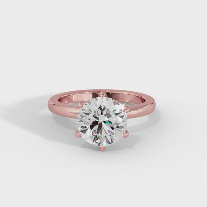 BLACK FRIDAY SPECIAL: 3.15 Carat Round Cut Diamond & Luxury 6 Claw Engagement Ring