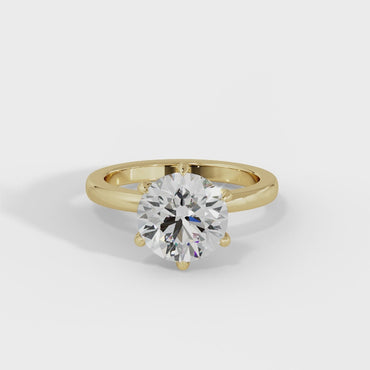 BLACK FRIDAY SPECIAL: 3.15 Carat Round Cut Diamond & Luxury 6 Claw Engagement Ring