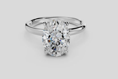 2.00 Carat Oval Cut LG Diamond Solitaire in White, Yellow or Rose Gold