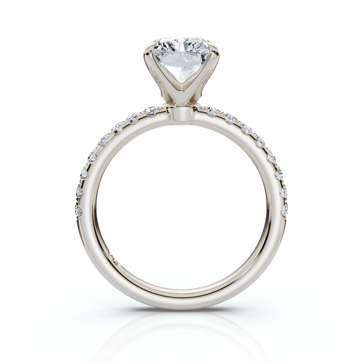 18K/Platinum Radiant Cut Accented