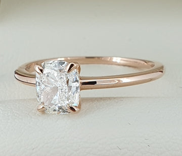 BIG 1.12 Carat Cushion Cut Diamond Engagement Ring. $19K Value. Brand New!