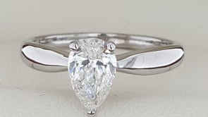 1.00 Carat Pear Cut Diamond Engagement Ring - Video | Hogan Diamonds