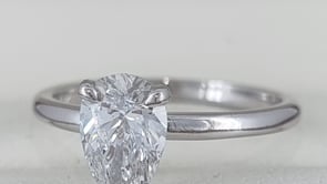 Exceptional E Colour – 1.25 Carat Pear Cut Diamond Ring! Lab Grown!