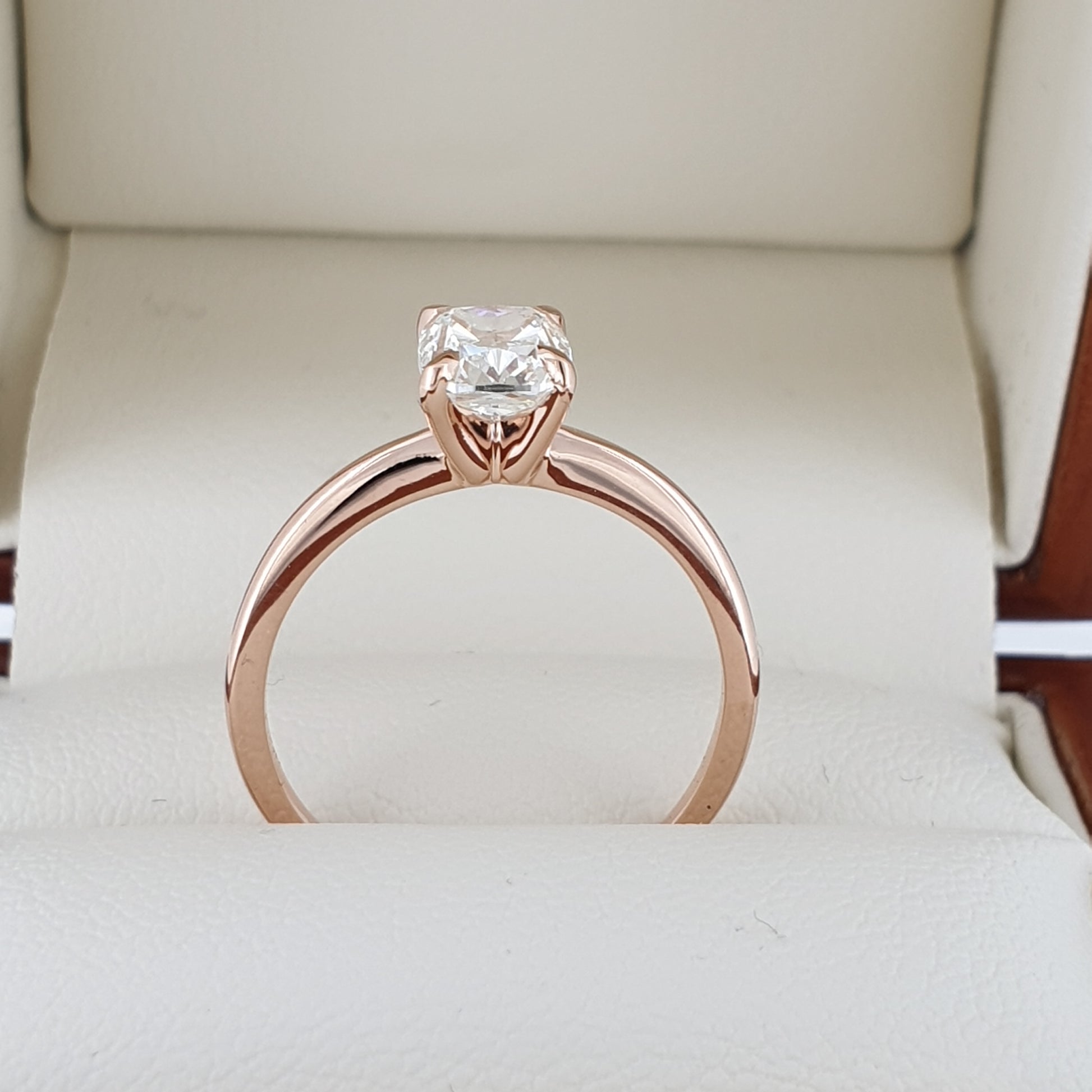 1.12 Carat Cushion Cut Diamond Engagement Ring - Front | Hogan Diamonds